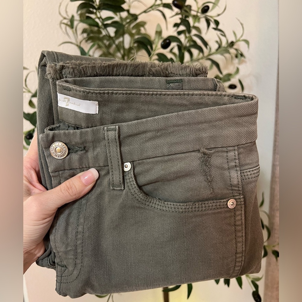 7 For All Mankind Slim Straight Ankle Jeans